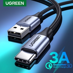 Ugreen usb c tipo de cabo c cabo de carregamento para xiaomi 11t pro samsung s21 usb c cabo de fio do telefone 3a qc3.0 usb tipo c carregador