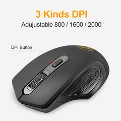Rato sem fio do computador usb rato ergonômico silencioso 2000 dpi óptico mause gamer sem fio camundongos para computador portátil - comprar online