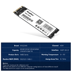 Kingdian m.2 sata ssd 128gb 256gb 512gb 1tb m2 ngff 2280 mm disco rígido para computador portátil na internet