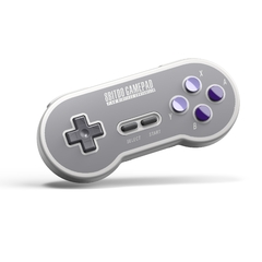 8bitdo sn30 2.4g gamepad sem fio para snes/sfc originais (sn/sf/edição transparente)-super nes - comprar online