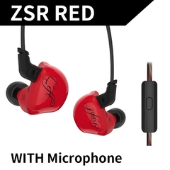 Kz zsr seis drivers em fone de ouvido, armação e dinâmicos, híbrido hifi baixo com cabo substituído, cancelamento de ruído