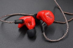 Kz zsr seis drivers em fone de ouvido, armação e dinâmicos, híbrido hifi baixo com cabo substituído, cancelamento de ruído na internet