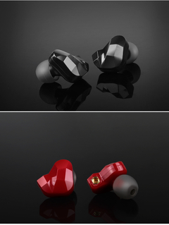 Imagem do Moxpad-fone de ouvido intra-auricular profissional x9 pro, com microfone, driver dinâmico duplo, super grave, para celular, mp3 player, cabo de substituição