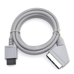 Cabo scart de vídeo hd hdtv com tomada eua/eu, para console w-ii