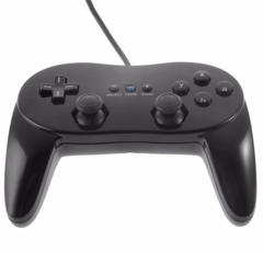 Controle classic pro para nintendo wii, joystick clássico com fio de segunda geração