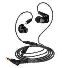 Moxpad-fone de ouvido intra-auricular profissional x9 pro, com microfone, driver dinâmico duplo, super grave, para celular, mp3 player, cabo de substituição - loja online