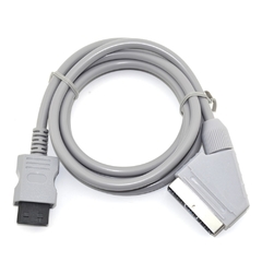 Cabo scart de vídeo hd hdtv com tomada eua/eu, para console w-ii