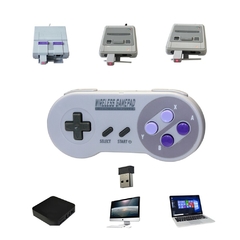 Controle sem fio para super nintendo, joystick clássico, sem fio, 2.4ghz, 1 peça - comprar online