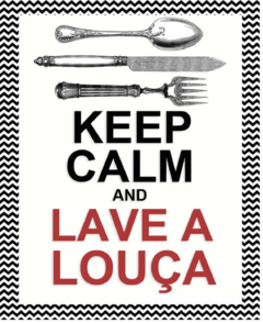 Placa MDF 3mm A4 Mensagem Keep Calm and Lave a Louça mod26 - Presentes Personalizados I Canecas, Camisas, Perfumes, Quadros, Almofadas