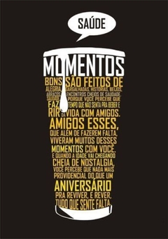 Placa MDF 3mm A4 Mensagem Saúde Momentos bons são eitos de Alegria mod73 - Presentes Personalizados I Canecas, Camisas, Perfumes, Quadros, Almofadas