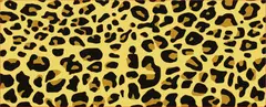 Estampa de animal print em tons de amarelo e preto, ideal para canecas modernas.