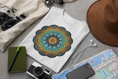 Camisa Branca BabyLook Mandala mod06 - comprar online