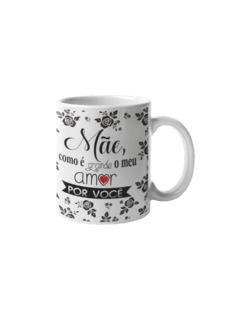 Caneca Dia das Mães Porcelana Branca mod1 - comprar online