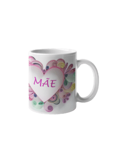 Caneca Dia das Mães Porcelana Branca mod3 - comprar online