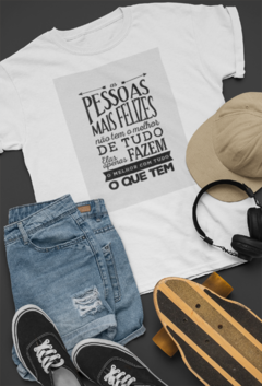 Camisa Mensagens Motivacionais Branca mod31 na internet