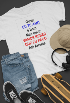 Camisa Mensagens Motivacionais Branca mod71 na internet