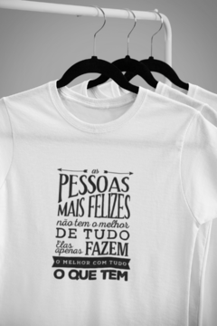 Camisa Mensagens Motivacionais Branca mod31 - comprar online