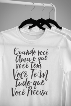 Camisa Mensagens Motivacionais Branca mod39 - comprar online