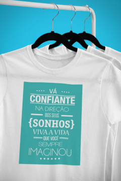 Camisa Mensagens Motivacionais Branca mod54 - comprar online