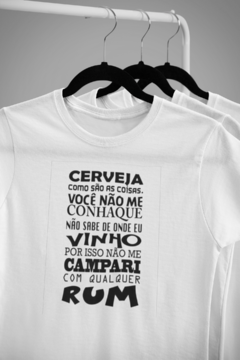 Camisa Mensagens Motivacionais Branca mod60 - comprar online