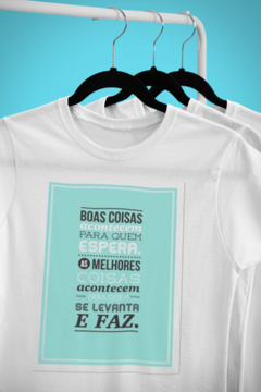 Camisa Mensagens Motivacionais Branca mod9 - comprar online