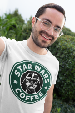 Camisa StarWars Darth Vader Coffe Branca na internet