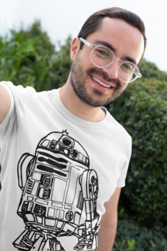 Camisa StarWars R2D2 Branca na internet