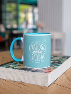 Caneca Mensagem Azul MOD03 - comprar online