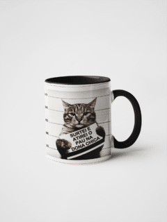 Caneca Mensagem Preta MOD01