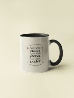 Caneca Mensagem Preta MOD02