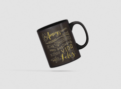 Caneca Mensagem Preta MOD09 - comprar online