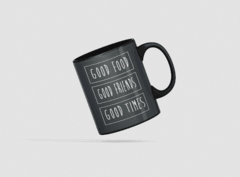 Caneca Mensagem Preta MOD016 - comprar online