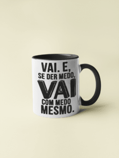 Caneca Mensagem Preta MOD020