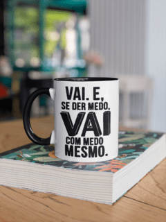 Caneca Mensagem Preta MOD020 - comprar online