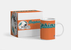 Caneca Miami Dolphins Mod1 - Presentes Personalizados I Canecas, Camisas, Perfumes, Quadros, Almofadas