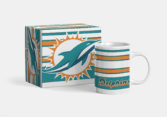 Caneca Miami Dolphins Mod5 - Presentes Personalizados I Canecas, Camisas, Perfumes, Quadros, Almofadas