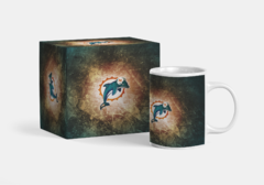 Caneca Miami Dolphins Mod9 - Presentes Personalizados I Canecas, Camisas, Perfumes, Quadros, Almofadas