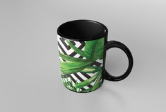 Caneca Folhagens Preta Mod4