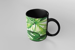 Caneca Folhagens Preta Mod6