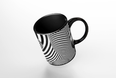 Caneca Grafismo Preta MOD3