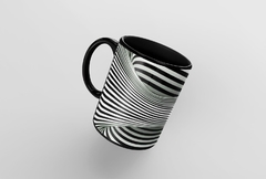 Caneca Grafismo Preta MOD4 - comprar online