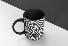 Caneca Grafismo Preta MOD8 - comprar online