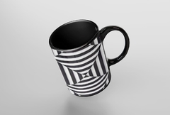 Caneca Grafismo Preta MOD9