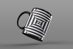 Caneca Grafismo Preta MOD9 - comprar online