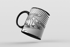 Caneca Grafismo Preta MOD10 - comprar online