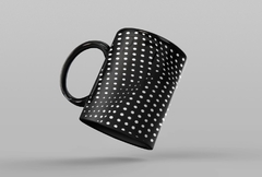 Caneca Grafismo Preta MOD11 - comprar online