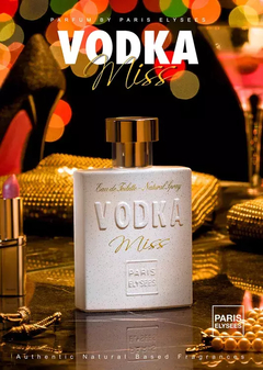 Perfume MIss Vodka Paris Elysees - 100ml - Presentes Personalizados I Canecas, Camisas, Perfumes, Quadros, Almofadas