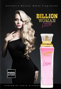 Perfume Billion Woman Love Paris Elysees - 100ml - Presentes Personalizados I Canecas, Camisas, Perfumes, Quadros, Almofadas