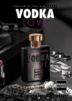 Perfume Vodka Love Paris Elysees - 100ml - Presentes Personalizados I Canecas, Camisas, Perfumes, Quadros, Almofadas