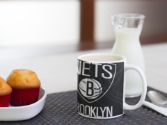 Caneca Brooklyn Nets mod 2 - Presentes Personalizados I Canecas, Camisas, Perfumes, Quadros, Almofadas